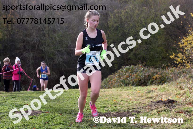 Womens under-17s and under-20s 2017 Start Fitness North Eastern Harrier League, Aykley Heads, Durham. Photo:  David T. Hewitson/Sports for All Pics